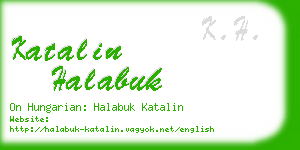 katalin halabuk business card